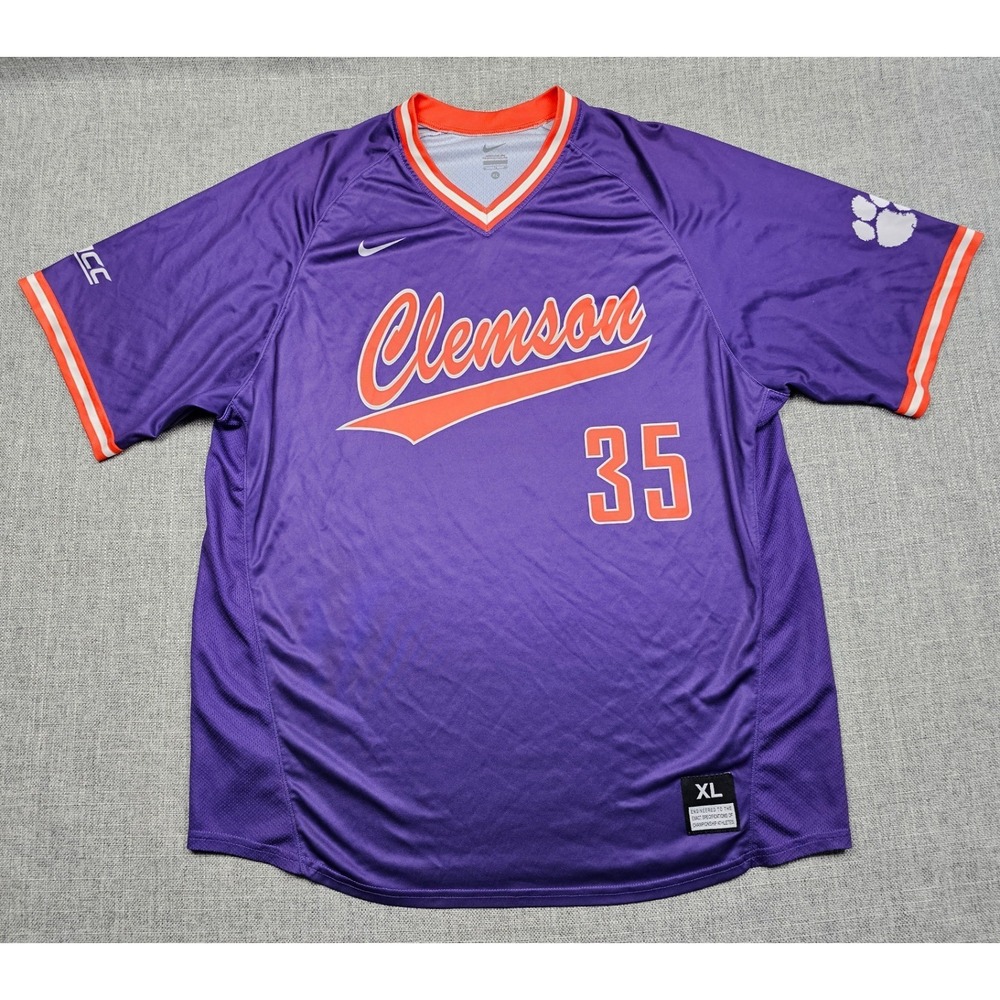Clemson Tigers Baseball Jersey Mens XL Nike Practice Team‎ Issued Authentic #35